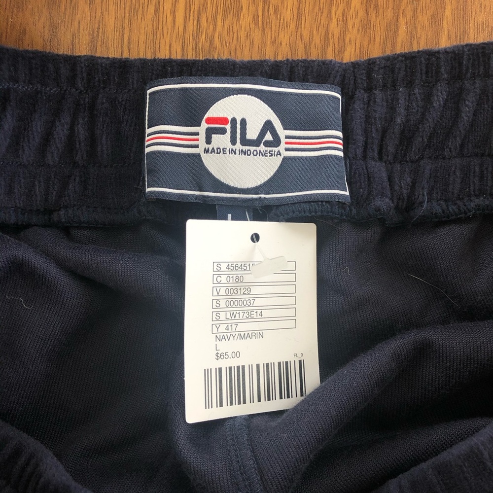 NWT Fila Bonnie Wide Leg Velour Pant